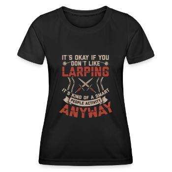 Live Action Role Play | Gift - Women's Functional T-Shirt - black - Front - AI Model Female 172 light (172cm)