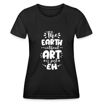Kunst - Frauen Funktions-T-Shirt - Schwarz - Vorne - AI Model Female 172 light (172cm)