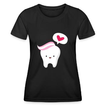 Dentiste Dentiste Dentiste Dentist Dents Cadeau - T-shirt sport Femme - noir - Devant - AI Model Female 172 light (172cm)