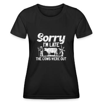 Landwirt - Frauen Funktions-T-Shirt - Schwarz - Vorne - AI Model Female 172 light (172cm)