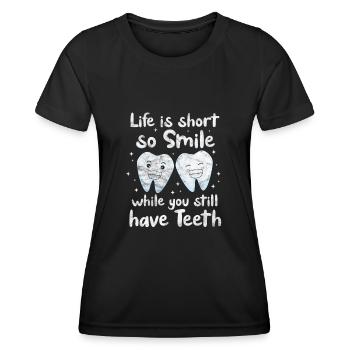 Zahnarzt - Frauen Funktions-T-Shirt - Schwarz - Vorne - AI Model Female 172 light (172cm)