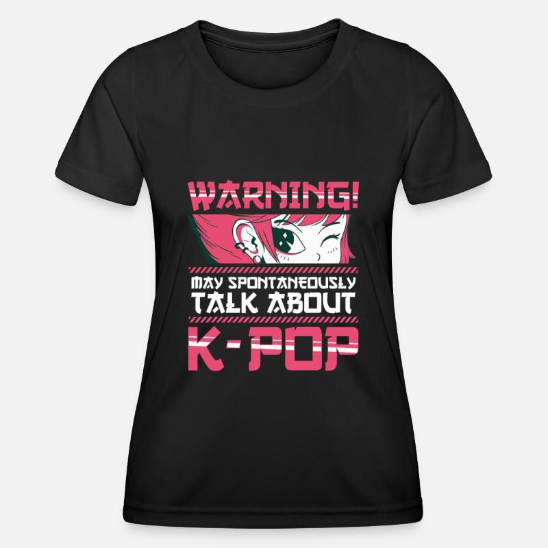 K-Pop - Women's Functional T-Shirt - black