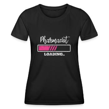 Pharmacie - T-shirt sport Femme - noir - Devant - AI Model Female 172 light (172cm)