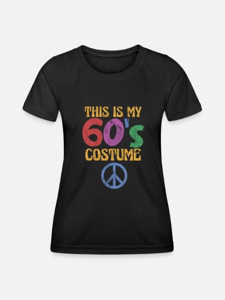 60er Jahre - Frauen Funktions-T-Shirt - Schwarz