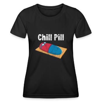 Pharmacie - T-shirt sport Femme - noir - Devant - AI Model Female 172 light (172cm)