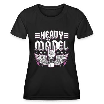 Heavy Girl Rocker Bride Heavy Metal Rocker Women - Women's Functional T-Shirt - black - Front - AI Model Female 172 light (172cm)