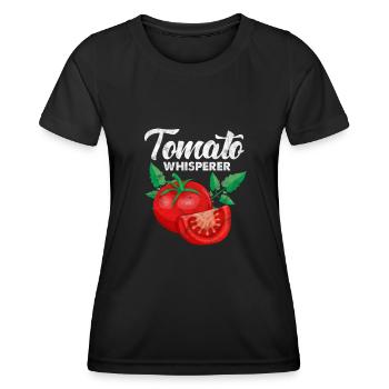 Tomate - Frauen Funktions-T-Shirt - Schwarz - Vorne - AI Model Female 172 light (172cm)