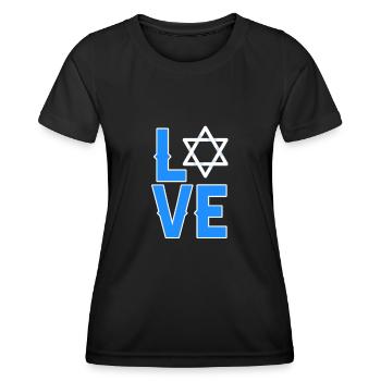 Hanoukka Juif Israël Juifs Hanoukka Cadeau - T-shirt sport Femme - noir - Devant - AI Model Female 172 light (172cm)