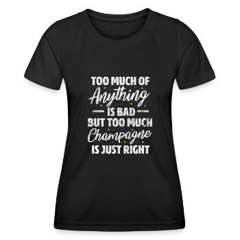 blockedTitle - T-shirt sport Femme - noir - Devant - AI Model Female 172 light (172cm)