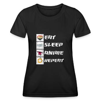 Anime - Women's Functional T-Shirt - black - Front - AI Model Female 172 light (172cm)
