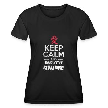 Anime - Women's Functional T-Shirt - black - Front - AI Model Female 172 light (172cm)