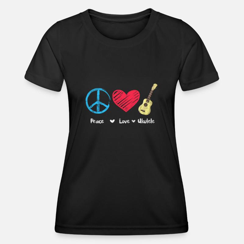 Ukulele - Women's Functional T-Shirt - black