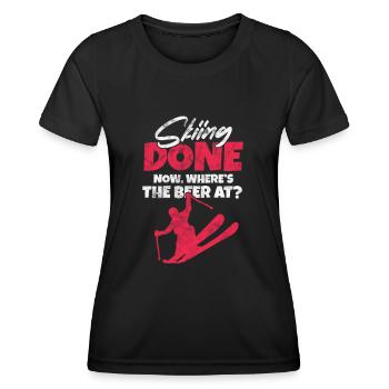 Apres Ski - T-shirt sport Femme - noir - Devant - AI Model Female 172 light (172cm)