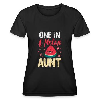 Tante - T-shirt sport Femme - noir - Devant - AI Model Female 172 light (172cm)