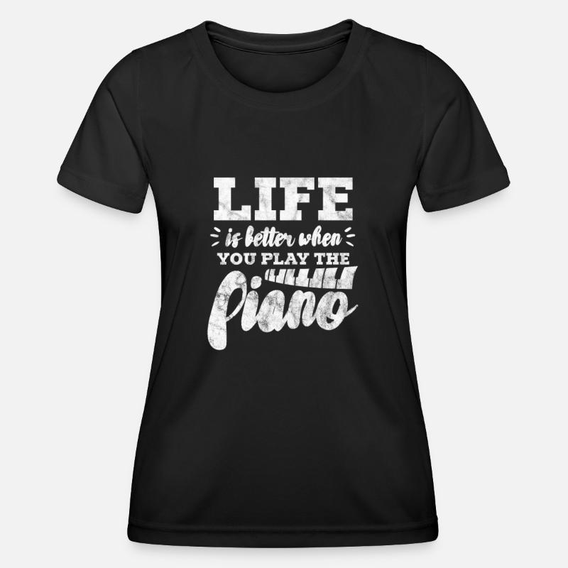 Pianist - Women's Functional T-Shirt - black