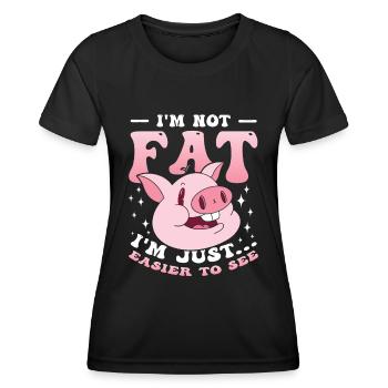 I am not fat, diet sarcastically overweight - Women's Functional T-Shirt - black - Front - AI Model Female 172 light (172cm)