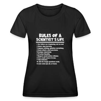 Science - T-shirt sport Femme - noir - Devant - AI Model Female 172 light (172cm)