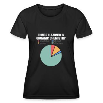 Chimie - T-shirt sport Femme - noir - Devant - AI Model Female 172 light (172cm)