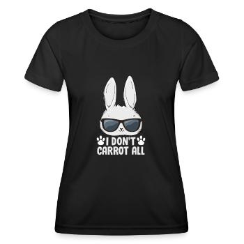 Lièvre - T-shirt sport Femme - noir - Devant - AI Model Female 172 light (172cm)