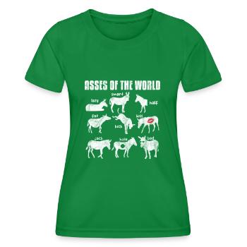 Esel - Frauen Funktions-T-Shirt - Kelly Green - Vorne - AI Model Female 172 dark (172cm)