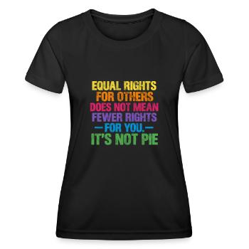 Menschenrechte Antirassismus Toleranz Geschenk - Frauen Funktions-T-Shirt - Schwarz - Vorne - AI Model Female 172 light (172cm)