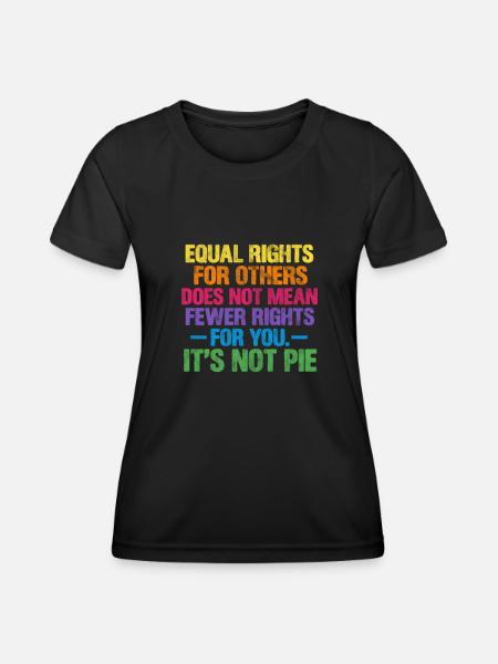 Menschenrechte Antirassismus Toleranz Geschenk - Frauen Funktions-T-Shirt - Schwarz