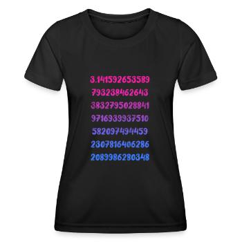 Mathematik - Frauen Funktions-T-Shirt - Schwarz - Vorne - AI Model Female 172 light (172cm)