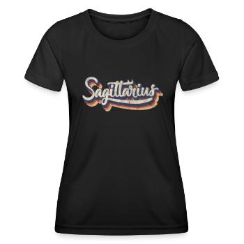 Schütze - Frauen Funktions-T-Shirt - Schwarz - Vorne - AI Model Female 172 light (172cm)