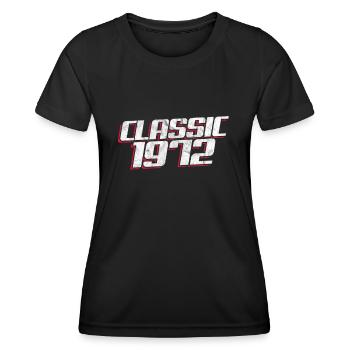 1972 - Frauen Funktions-T-Shirt - Schwarz - Vorne - AI Model Female 172 light (172cm)