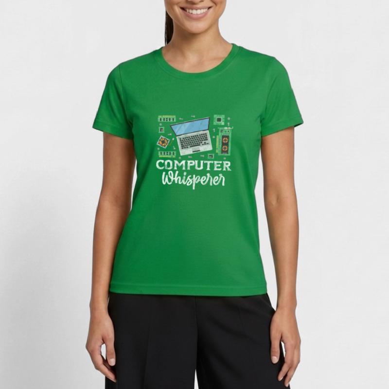 Computer Nerd Programmeur PC Cadeau informatique T-shirt sport Femme