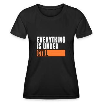 Computer - Frauen Funktions-T-Shirt - Schwarz - Vorne - AI Model Female 172 light (172cm)