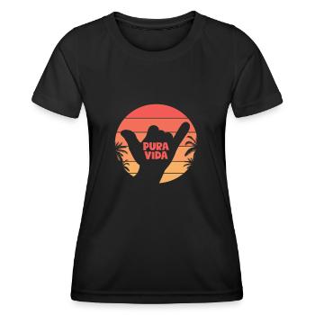 Costa Rica - Frauen Funktions-T-Shirt - Schwarz - Vorne - AI Model Female 172 light (172cm)