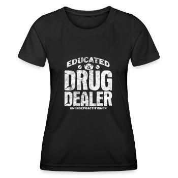 Krankenschwester Krankenhaus Medizin Geschenk - Frauen Funktions-T-Shirt - Schwarz - Vorne - AI Model Female 172 light (172cm)
