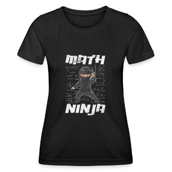 Mathematics - Women's Functional T-Shirt - black - Front - AI Model Female 172 light (172cm)