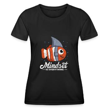 Motivation Motivate Career Saying Gift - Women's Functional T-Shirt - black - Front - AI Model Female 172 light (172cm)