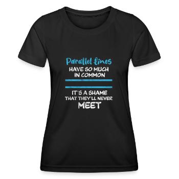 Mathematics - Women's Functional T-Shirt - black - Front - AI Model Female 172 light (172cm)