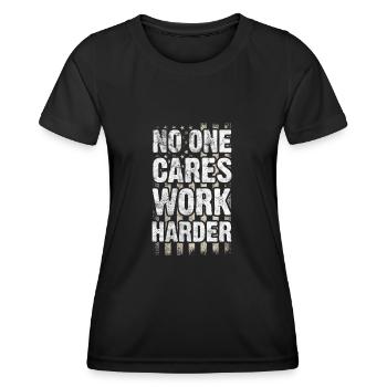 Motivation Motiver Carrière Dire Cadeau - T-shirt sport Femme - noir - Devant - AI Model Female 172 light (172cm)