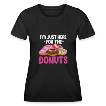 Donut - Frauen Funktions-T-Shirt - Schwarz - Vorne - AI Model Female 172 light (172cm)