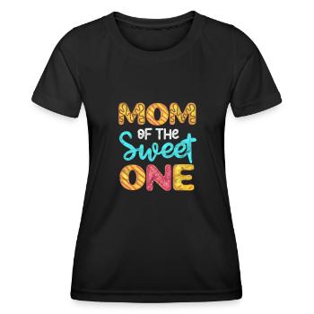 Mère Donut - T-shirt sport Femme - noir - Devant - AI Model Female 172 light (172cm)