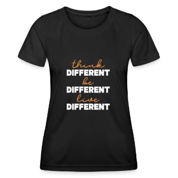 Motivation - T-shirt sport Femme - noir - Devant - AI Model Female 172 light (172cm)