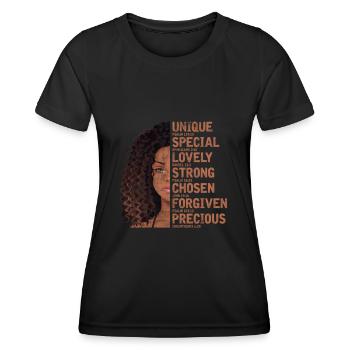 Motivation Motivieren Karriere Spruch Geschenk - Frauen Funktions-T-Shirt - Schwarz - Vorne - AI Model Female 172 light (172cm)