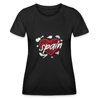 Spain Spanish Barcelona Spanish Holiday Gift - Women's Functional T-Shirt - black - Front - AI Model Female 172 light (172cm)