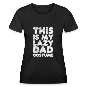 Vater - Frauen Funktions-T-Shirt - Schwarz - Vorne - AI Model Female 172 light (172cm)