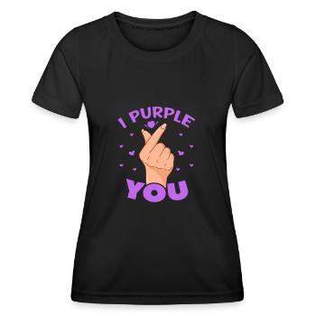 K-Pop - Frauen Funktions-T-Shirt - Schwarz - Vorne - AI Model Female 172 light (172cm)