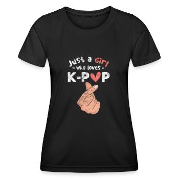 K-Pop Koreanisch Musik Pop Korea Kpop Geschenk - Frauen Funktions-T-Shirt - Schwarz - Vorne - AI Model Female 172 light (172cm)