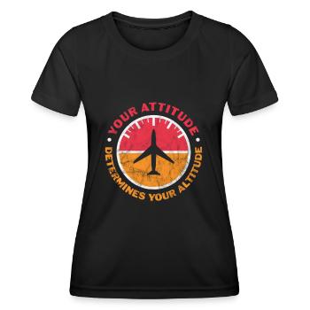 Motivation Motiver Carrière Dire Cadeau - T-shirt sport Femme - noir - Devant - AI Model Female 172 light (172cm)