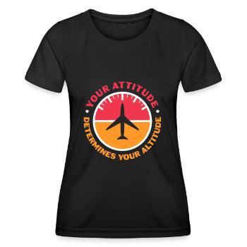 Motivation - Frauen Funktions-T-Shirt - Schwarz - Vorne - AI Model Female 172 light (172cm)