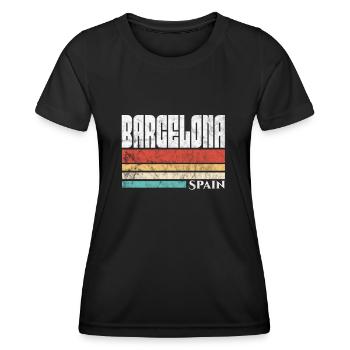 Spain Spanish Barcelona Spanish Holiday Gift - Women's Functional T-Shirt - black - Front - AI Model Female 172 light (172cm)