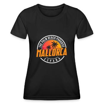 Majorca - Women's Functional T-Shirt - black - Front - AI Model Female 172 light (172cm)