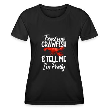 Languste - Frauen Funktions-T-Shirt - Schwarz - Vorne - AI Model Female 172 light (172cm)